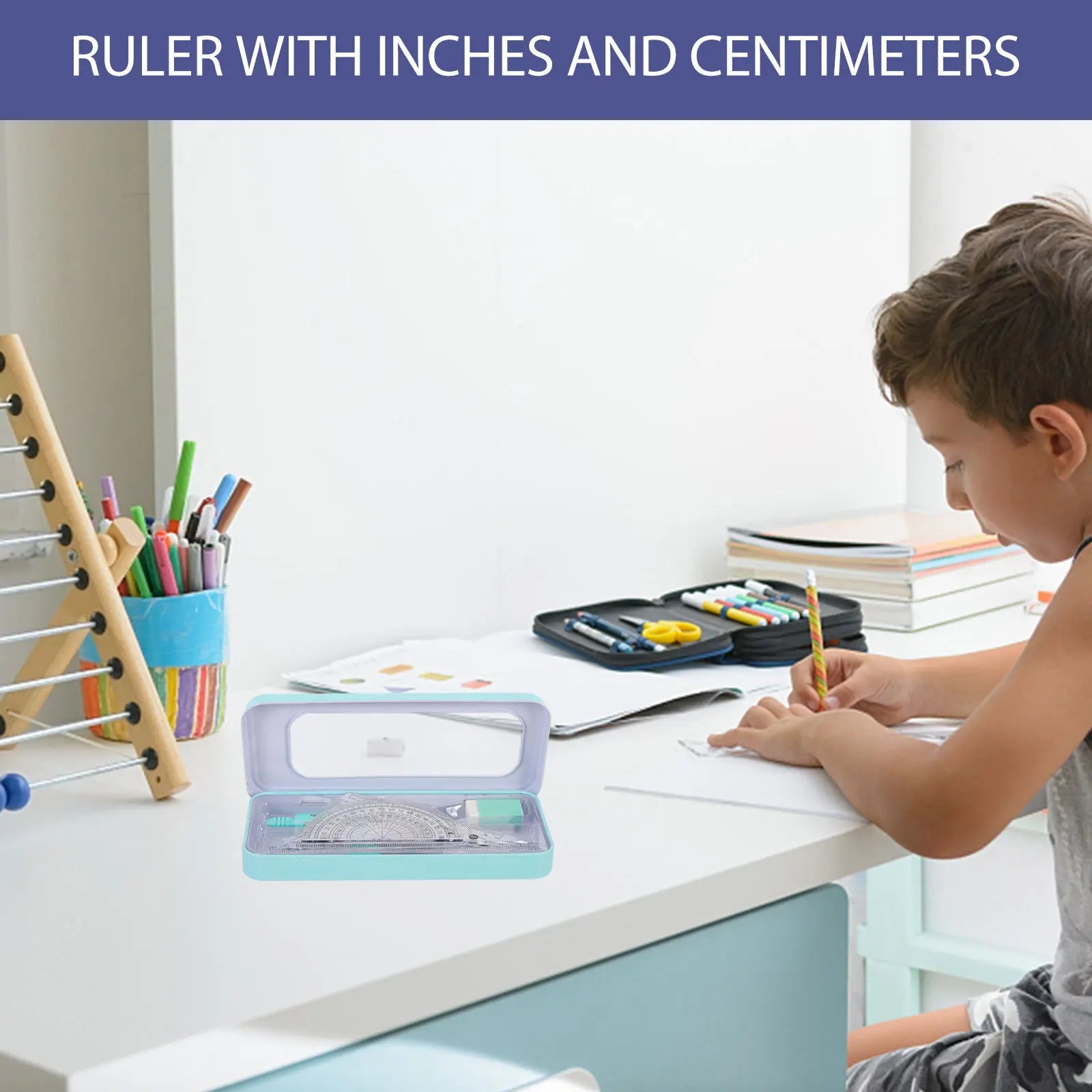 1Set Geometry Drawing Tool Kit Professional Drafting Tools Math Geometry Kit for Students Architects Engineers School