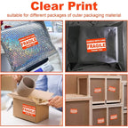 2"x 3" Fragile Stickers 500 Labels Per Roll Strong Adhesive (Handle with Care,Thank You) Labels for Shipping Moving,Do Not Bend