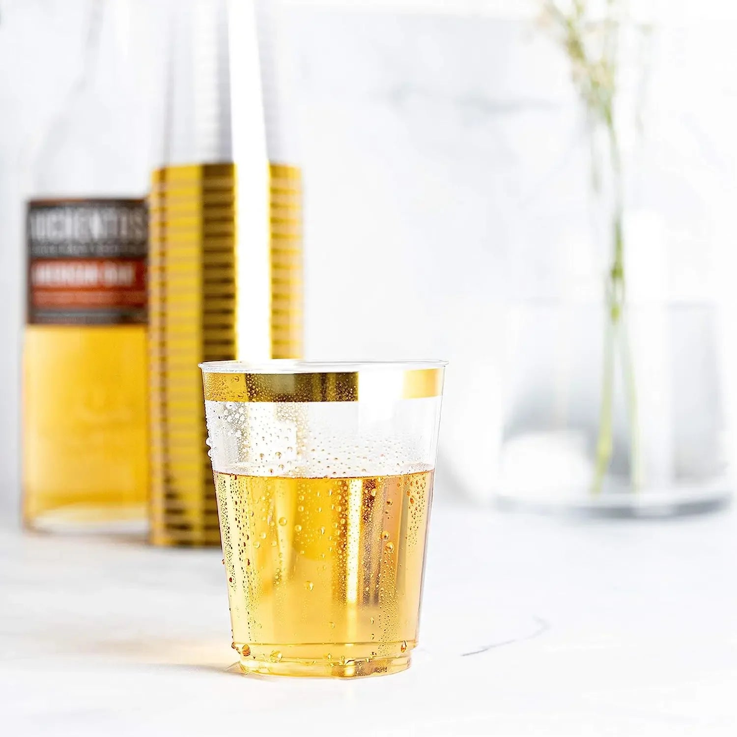 50pcs/Set Phnom Penh Aviation Cup 300ML 10oz Disposable Beverage Party Cutlery Rose Phnom Penh Disposable Plastic Tumblers