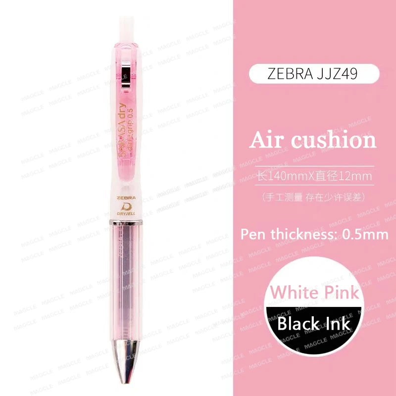 ZEBRA SARASA Dry airfitgrip Gel Pen 0.5/0.4mm Black Core Quick-Drying Smooth Writing Stylos boligrafo gel Stationery for school