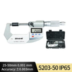 0.001 MM Electronic Outside Micrometer 0-25 MM With Extra Large LCD Screen Digital Micrometer Electronic Digital Caliper Gauge