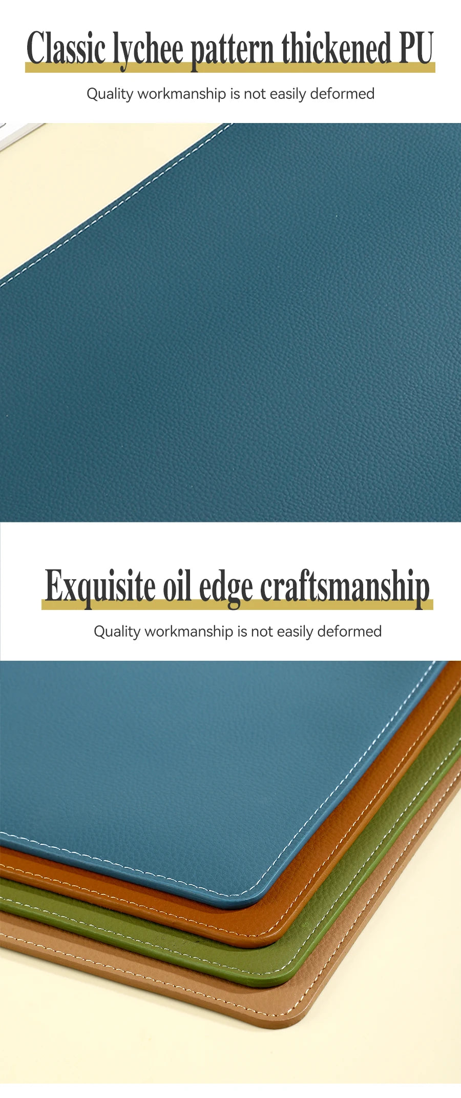 A4 Leather Zipper Bag in Multiple Colors Business Briefcase PU Document Bag for Professional Use