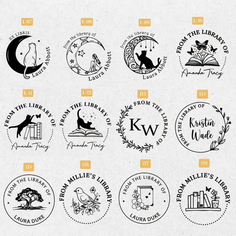 Custom Embosser Stamp,From the Library Embosser,Personalized Book Embosser Stamps,Custom Logo,Magic School,Gift for Book Lover