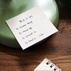 100 Sheets of Notebooks / Memos / Messages Simple Design Horizontal Line Blank Grid Dot Portable Can Be Torn