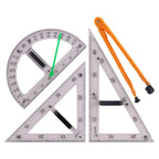 Large Geometry Math Ruler Set Set Math Teaching Aid for Blackboard Drafting