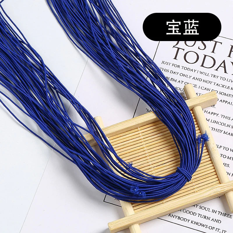 1.5mm Colorful High-Elastic Round Elastic Cord Rope Rubber Band Elastic Spandex Band Trim DIY Sewing Accessories