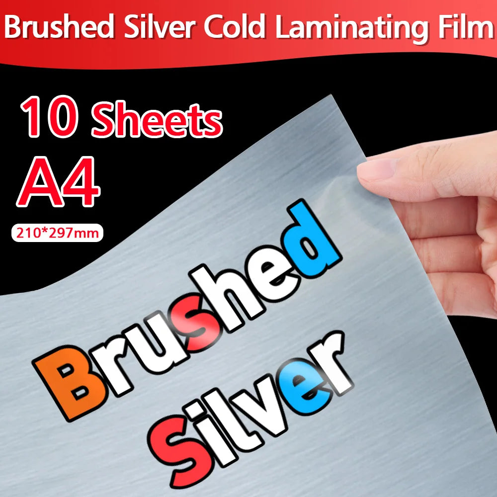 10/20/30/40/50/100 Sheets Printable Vinyl Sticker Paper A4 White Glossy Waterproof Self-Adhesive Copy Paper for Inkjet Printer