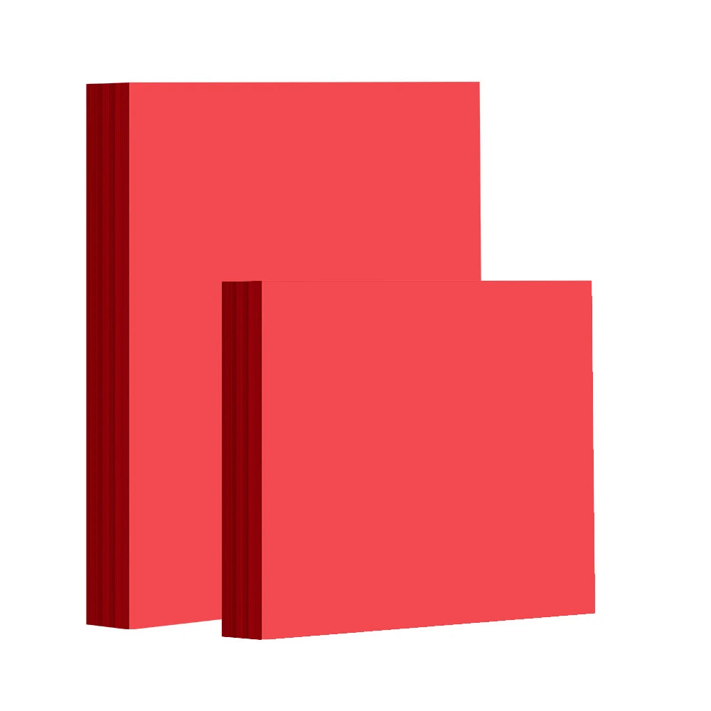 100pcs Red Double Sided Origami Handmade Square Paper cutting DIY Scrapbooking Craft A4 80gsm Copy Paper Inkjet Laser Printing