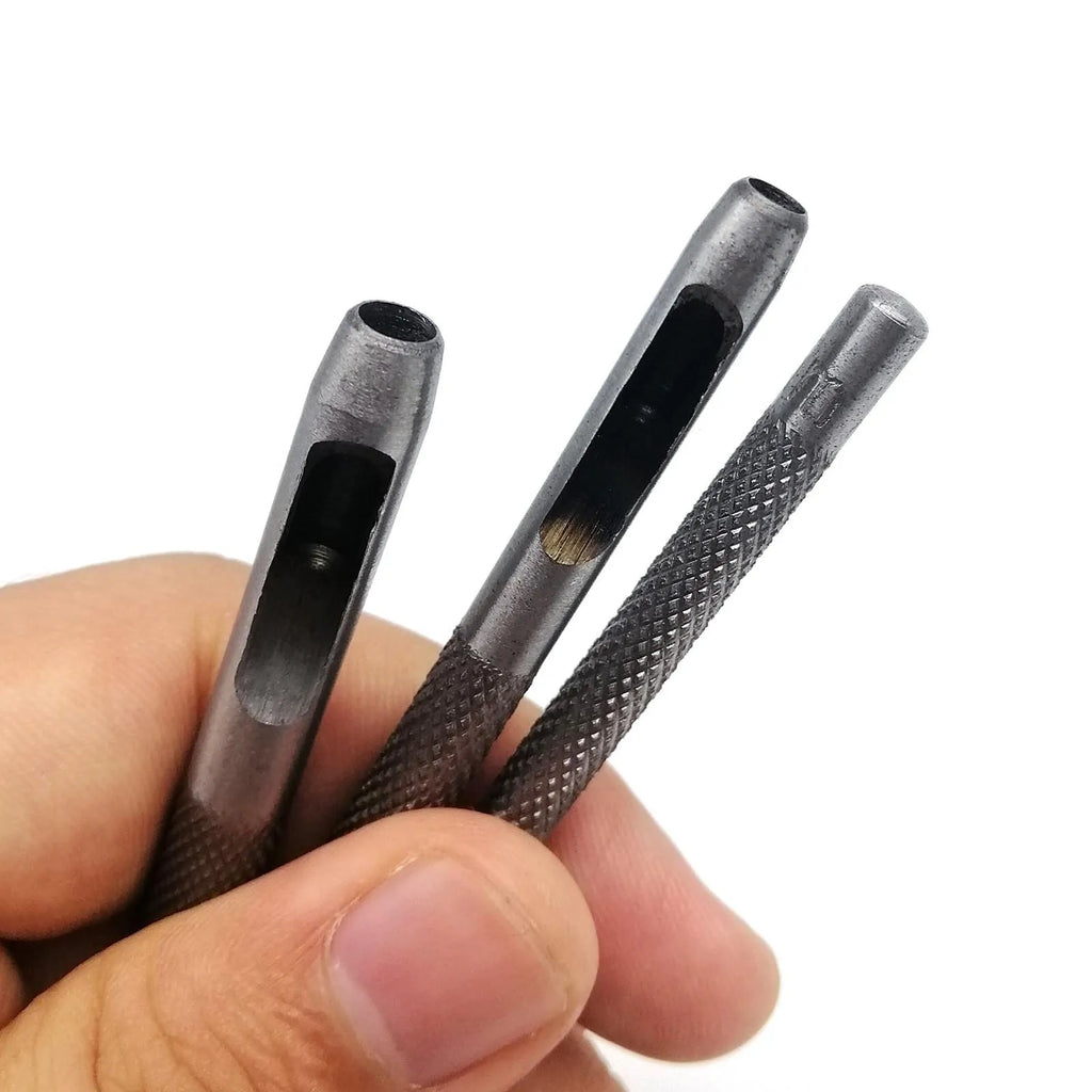 High Quality Steel 1mm 2mm 3mm 4mm 5mm 6mm 8mm to 20mm Round Hole Punch Tool Hollow Cutter for Leather Craft Belt Bag Clothing