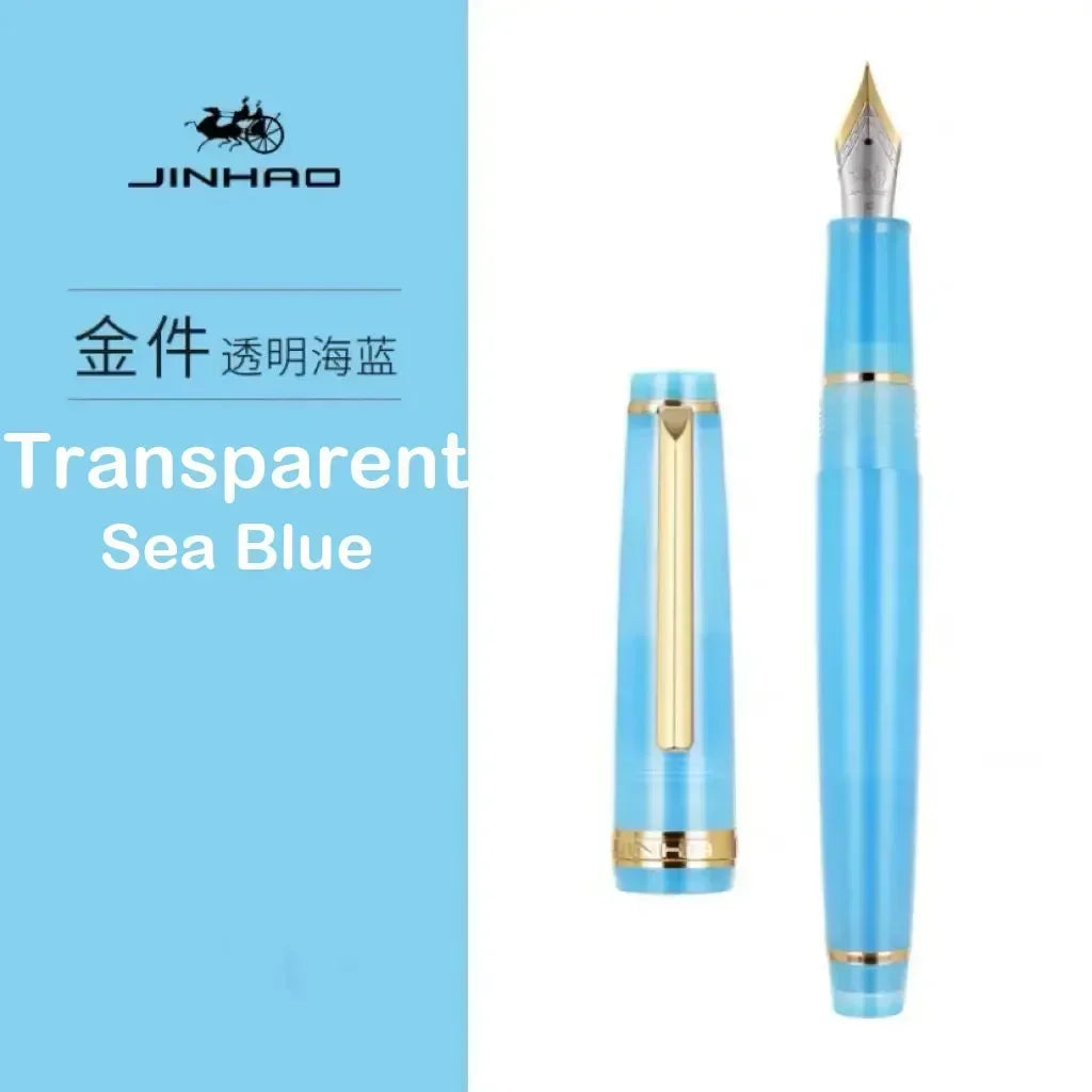 Jinhao 82 Fountain Pen Luxury Acrylic Ink Pen Spin  EF F M Nib Elegante Business Office School Supplies Writing Pen Stationery