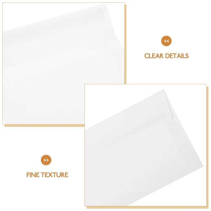 50Pcs Classical Kraft Blank Paper Envelopes Gift Card Envelope Vintage Greeting Card Envelopes For Wedding Party Invitation