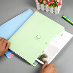 A4 Organ Folder 5 Layers Macaron Colors File Manager Storage Simple Folder for Student School and Office Stationery Supplies