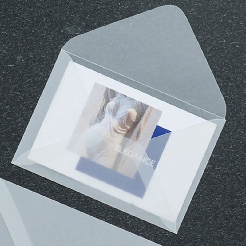 50pcs/lot Blank Translucent Envelope for Invitations Postcards European Giftbox Message Card Envelopes Wedding Business Letters