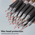23pcs Retractable Ballpoint Pen Large Capacity 0.5mm Ballpoint Pen Black/Red/Blue Replaceable Refill Stationery School Supplies