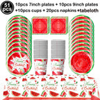 Watermelon Party Tablecloth Plastic TableCover One in a Melon Theme Girl Birthday Decoration 1st 2nd 3th Birthday Party Supplies