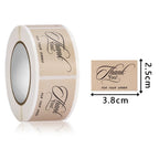 250Pcs Rectangle Thank You for Your Order Stickers Labels for Small Business Decor Sticker Stationery Supply 2.5*3.8cm