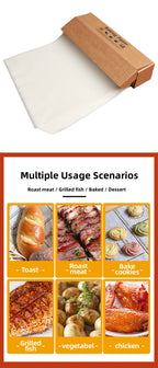 Parchment Paper Baking Paper Non-Stick Precut Square 4” to 12” Baking Sheets Oven Grilling Air Fryer Steaming Bread Cake Cookie