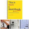 This Is Not a Sketchbook Thick Paper Hardcover Art Class Drawing Book with Lined Blank Pages Interactive Professional Workbook