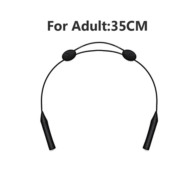 1/5pcs Universal Adjustable Eyewear Retainer Fit Sports Sunglasses Retainer Unisex Strap Safety Glasses Holder Large Round-Head