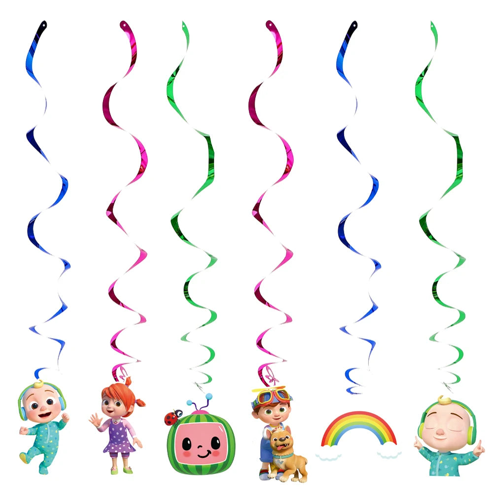 Cartoon Family Theme Birthday Party Decoration Disposable Set Tableware Plate Napkins Tablecloth For Kid Shower Supplies Puzzle