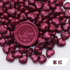 100pcs Heart-Shaped Sealing Wax Beads for Wax Seal Stamp, Great For Embellishment Of Card Envelope, Wedding Invitation