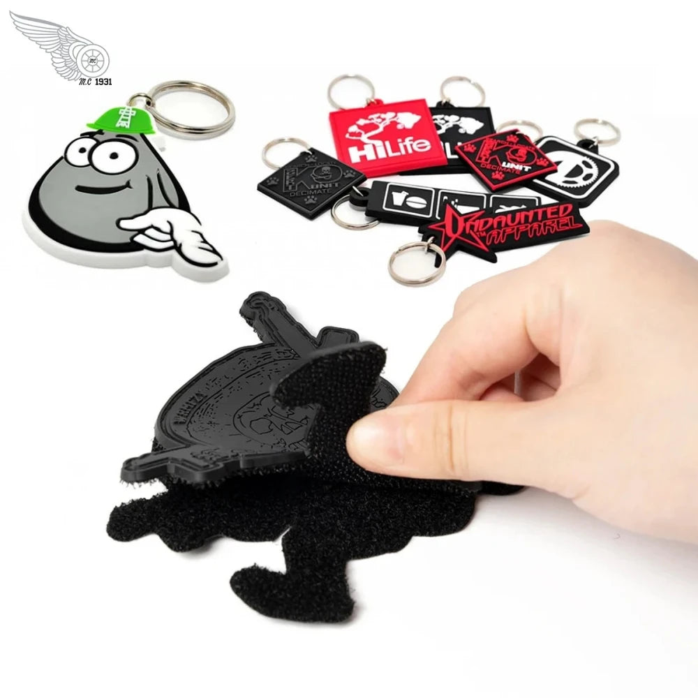 Custom PVC Keychains Customize Soft Rubber Keychain With Design&Logo DIY Silicone Key Chain Personalize Key Tag For Decoration