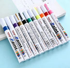 White Waterproof Cars Wheel Tire Oily Mark Pen Auto Rubber Tyre Paint Pen Cd Metal Permanent Paint Marker Graffiti Touch Up
