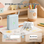 NIIMBOT D110 Upgraded Version Thermal Label Printer Mini Portable Name Tag Label Maker With Tape for Office Home Kitchen School