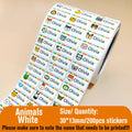 200Pcs Customize Waterproof First Name Sticker Personlized Tag Stickers Children Stationery Pencil Labels Decal for Kids School
