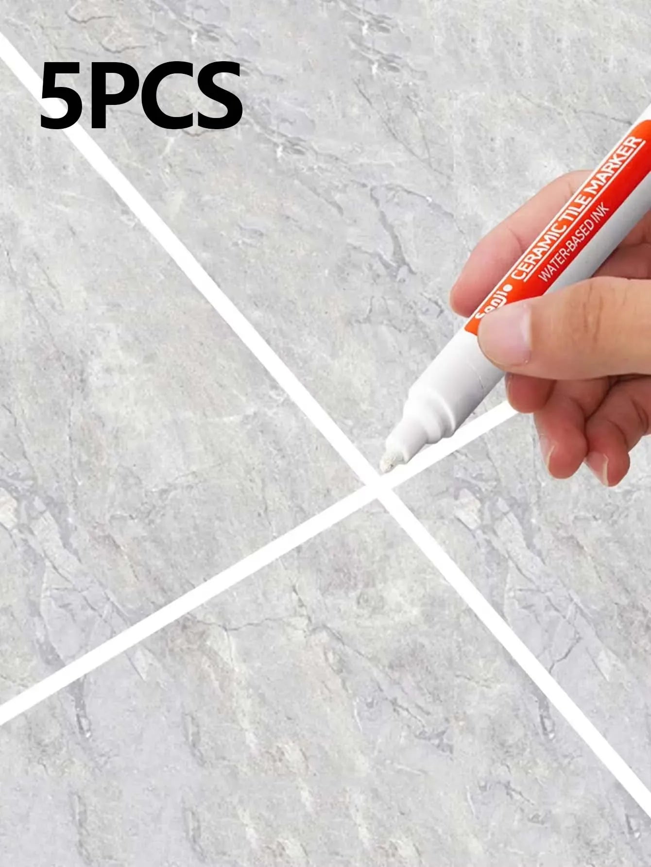 1/5/10PC  Waterproof Marker Pen Wall Seam Repair Tiles Grout Markers Pens Floor Bathroom Decontamination Paint Brush Tools