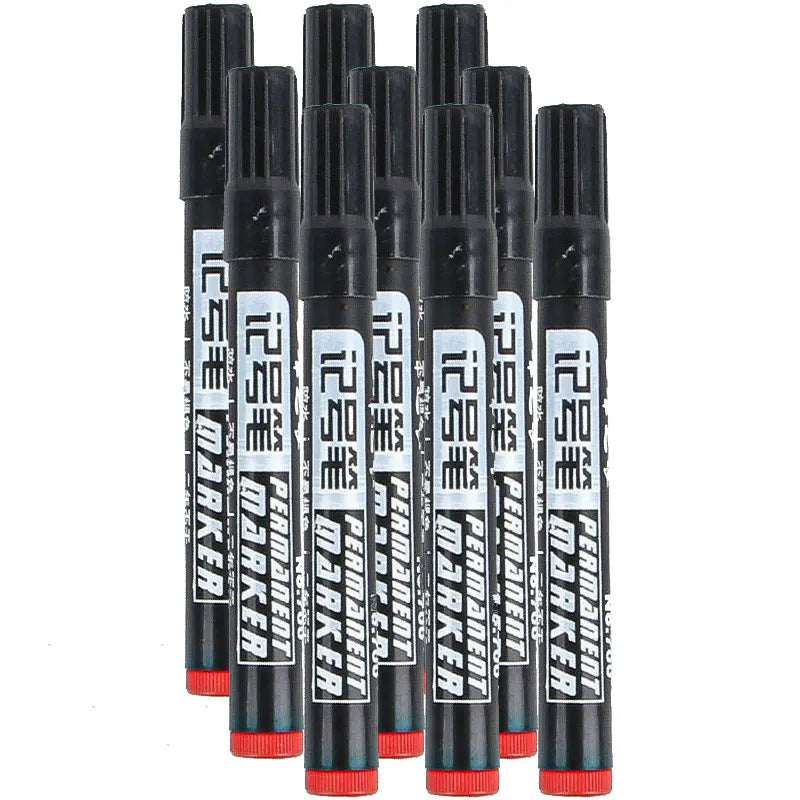 3/9pcs Permanent  Paint Marker Pen Waterproof Black Pen for Tyre Oily Markers Quick Drying Signature Pen Stationery Supplies