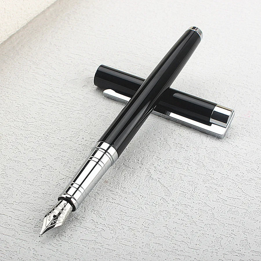 Jinhao X750 Classic Style Silver Clip Metal Fountain Pen 0.5 mm Nib Steel Ink Pens for Gift Office Supplies School Supplies