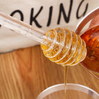 1Pcs Honey Spoon Plastic Honey Dipper Stick Syrup Dispenser Spoon Jar Stick Kitchen Accessories Server Honey Cooking Tools