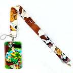 Disney's Credential Holder Mickey Mouse Lanyard Bear Phone Rope ID Card Badge Holder Princess Neck Strap Cartoon Keychain Gift
