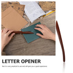 Wooden Letter Opener Chinese Style Red Sandalwood Xuan Paper Cutter Envelope Opener for Calligraphy Rice Paper Office School Art