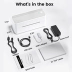 Phomemo 241 Bluetooth Shipping Printer Thermal Wireless Label Printer 108mm Compatible with iPhone Android Mac Window Wide Used