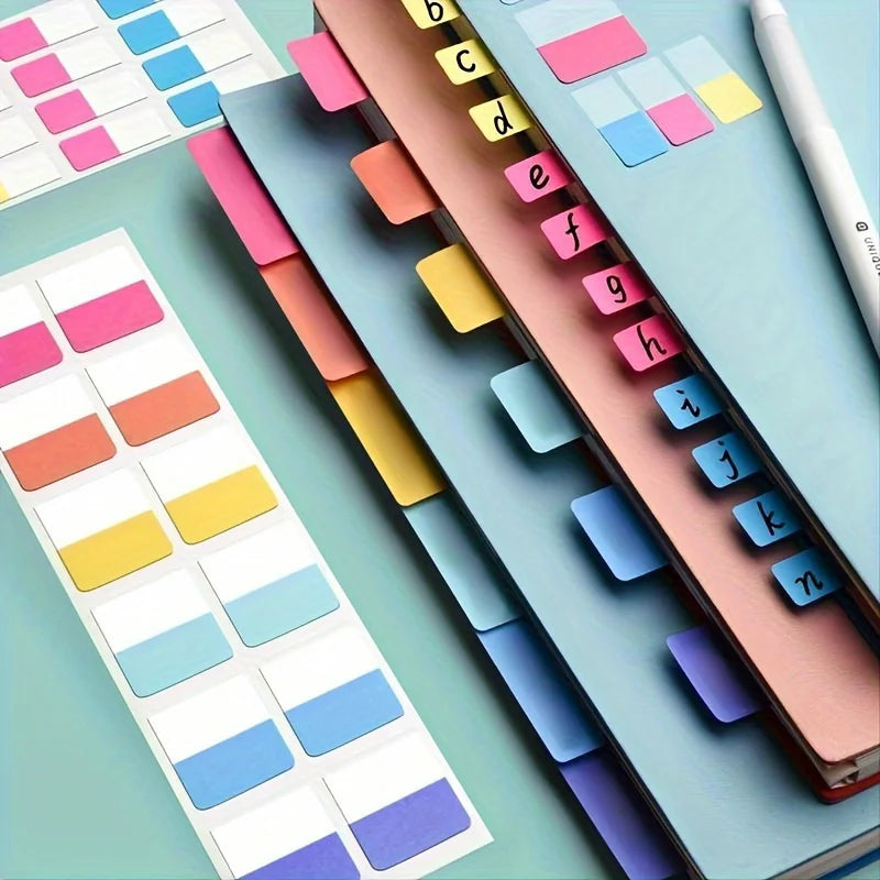 120pcs Quick And Suitable for Page Markers, Reusable Writable Plastic Index Tabs with Numbered/Alpha-Beta for Binder Dividers