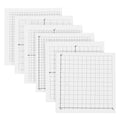 6 Pcs Grid Memo Pads Sticky Notepads Adhesive Graphing Paper Notes Writing Four Quadrant