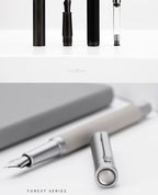 LT Hongdian Titanium Black Forest Pen Calligraphy Student Business Office Women Boxed 1850 Gift Ink Pen