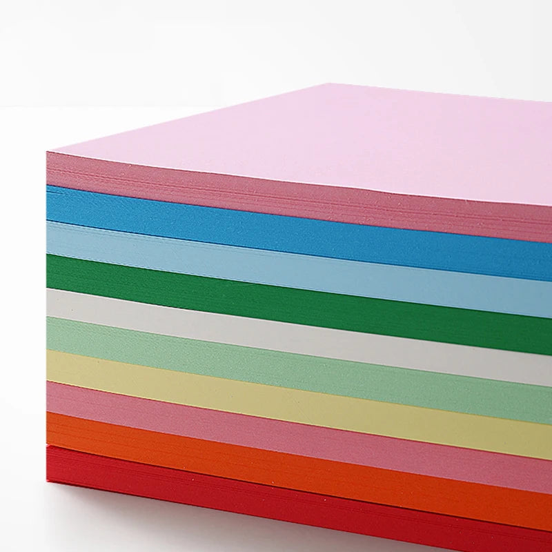 100 Pieces of 80g Draft Paper A4 Copy Paper White Pink Green Blue Red Printer Paper Office Paper Practice Paper for Student