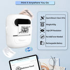 Marklife Thermal Label Printer P50 Mini Protable Bluetooth Stickers Self-adhesive Printer For Kitchen Office To Gift/Marking/Tag