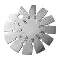 Stainless Steel Round Gauge Diameter Bevel Gauge Angle Protractor Thickness Gauge 15° 20° 22.5° 30° 45° 60° 120° Measuring Tool