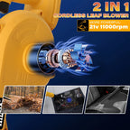 HILDA 18V Electric Air Blower 2IN 1Vacuum Cleaner Dust Computer Collector Cordless Handheld Power Tools For Makita No Battery