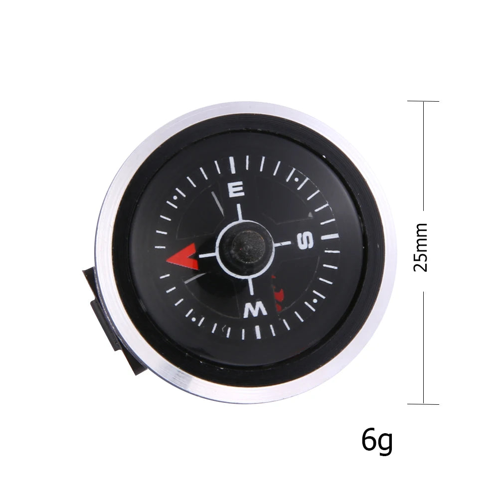 Mini Watch Strap Button Compass for Paracord Bracelet Survival Mini Pocket Compass Outdoor Hiking Camping Accessories Tools
