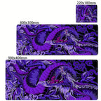 Black and White Dragon Large Mouse Mat Gaming Mousepad Big Rubber Base Mouse Pad Purple Deskpad Eyboard Mats Mousepads 400x900