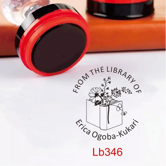 Custom Book library ink Stamp Personalized Self Inking Wedding Stamp Customized Photosensitive Seal Invitation name letter logo
