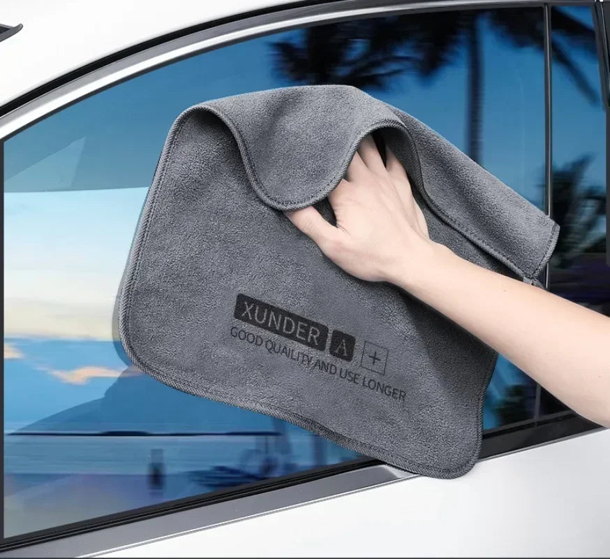 6/1PC High-end Microfiber Car Washing Towel Auto Cleaning Drying Cloth Hemming Car Care Detailing Cloth Water Absorption Car Rag