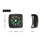 Small Outdoor Compass Camping Mountaineering Outdoor Orienteering Cross-country Compass Can Wear Width Less Than 21mm Strap