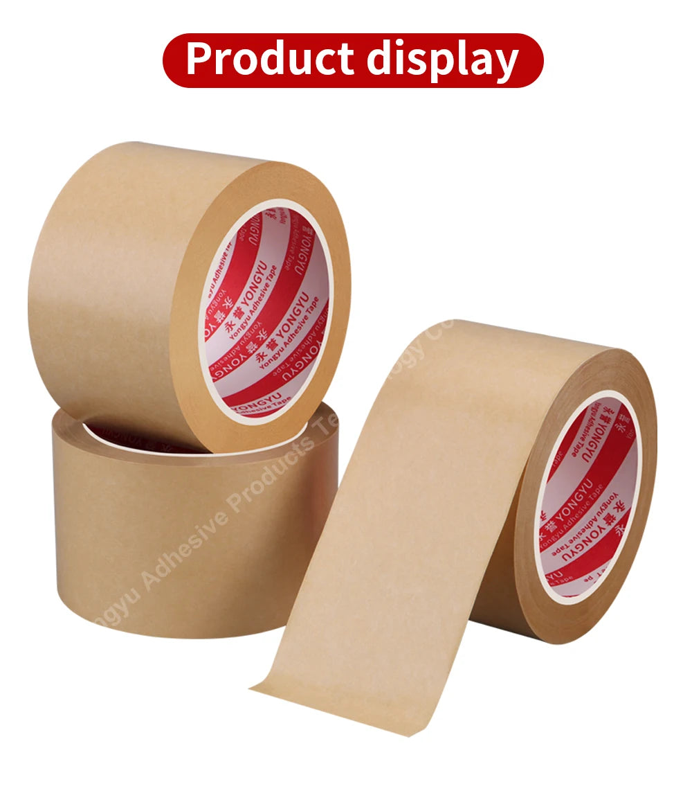 Water free kraft paper tape, environmentally friendly for writing, sealing tape, used for masking, sealing, and packaging