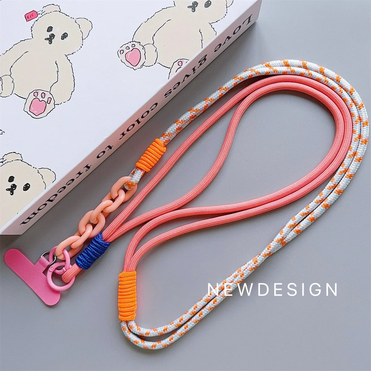 1Pc Long Mobile Phone Strap Portable Crossbody Strap Phone Case Universal With Phone Strap Connection Lanyard ﻿